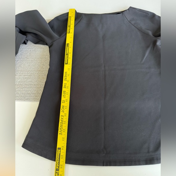 Banana Republic Black Structured Statement Sleeve Blouse Top Size XS - Picture 10 of 12